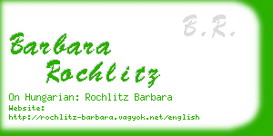 barbara rochlitz business card